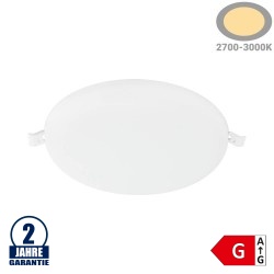 24W LED Frameless Mini Panel Rund Warmweiß