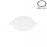 18W LED Frameless Mini Panel Rund Kaltweiß
