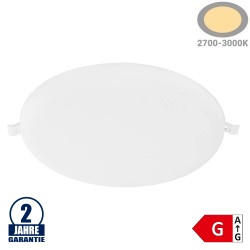 36W LED Frameless Mini Panel Rund Warmweiß