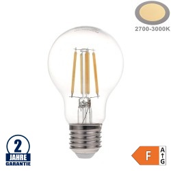 6W LED FILAMENT E27 A60 Birne Glas Warmweiß