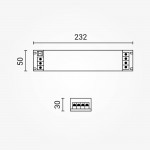 100W 24V DC Metall Netzteil Professional Slim Dimmbar
