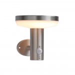 4,4W LED Solar Wandleuchte mit PIR Sensor INOX Warmweiß IP44 4,4W LED Solar Wandleuchte mit PIR Sensor INOX Warmweiß IP44