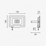 20W LED SMD Fluter City Line Kaltweiß 20W LED SMD Fluter City Line Kaltweiß