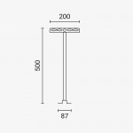 Ausleger für Fluter 200x500mm Ausleger für Fluter 200x500mm