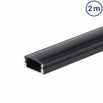 LED Profil Micro Schwarz 2m SET mit schwarzer Abdeckung LED Profil Micro Schwarz 2m SET mit schwarzer Abdeckung