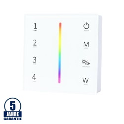 LED RGB/RGBW 4 Zonen Fernbedienung für Wandmontage