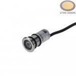 1W LED Bodenleuchte Inox 24V IP68 Warmweiß