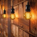 4W LED Vintage E27 G45 Birne Gold Glas Warmweiß Dimmbar
