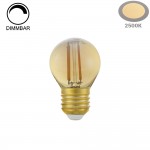 4W LED Vintage E27 G45 Birne Gold Glas Warmweiß Dimmbar
