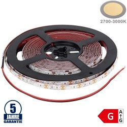 120SMD/m 9,6W/m 12V Professional LED Streifen 1808 Warmweiß 1m Spritzwassergeschützt