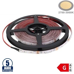 120SMD/m 9,6W/m 24V Professional LED Streifen 1808 Warmweiß 1m Spritzwassergeschützt