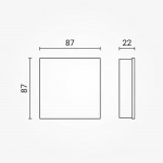 LED Single Color Funk-Fernbedienung Wandmontage für 4 Zonen