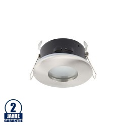 Einbaurahmen für LED GU10 Strahlwassergeschützt Rund Inox IP65