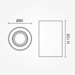 Aufbaurahmen für LED GU10 Kunststoff Rund Weiß V2 Aufbaurahmen für LED GU10 Kunststoff Rund Weiß V2