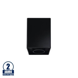 Aufbaurahmen für LED GU10 Kunststoff Quadratisch Schwarz V2