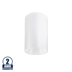Deckenstrahler GU10 Rund Weiß mit weißem Reflektor