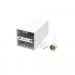 Deckenstrahler GU10 Quader Weiß mit weißem Reflektor Deckenstrahler GU10 Quader Weiß mit weißem Reflektor