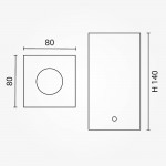 Deckenstrahler GU10 Quader Weiß mit weißem Reflektor Deckenstrahler GU10 Quader Weiß mit weißem Reflektor