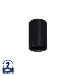 Deckenstrahler Aluminium GU10 Rund Schwarz