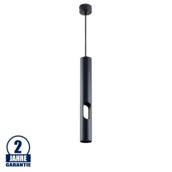 Pendelleuchte mit seitlichem Lichtauslass für GU10 40cm Schwarz