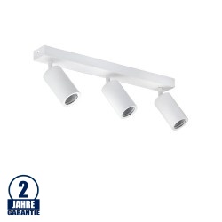 Deckenstrahler GU10 Aluminium schwenkbar 3-flammig Weiß