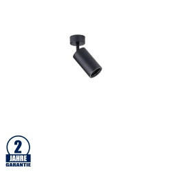 Deckenstrahler GU10 Aluminium schwenkbar Schwarz