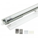 18W LED Feuchtraum/-Wannenleuchte inkl. Röhre SET 120cm einflammig IP65 Kaltweiß 18W LED Feuchtraum/-Wannenleuchte inkl. Röhre SET 120cm einflammig IP65 Kaltweiß