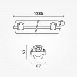 18W LED Feuchtraum/-Wannenleuchte inkl. Röhre SET 120cm einflammig IP65 Kaltweiß 18W LED Feuchtraum/-Wannenleuchte inkl. Röhre SET 120cm einflammig IP65 Kaltweiß