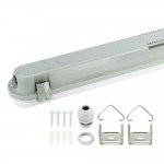 18W LED Feuchtraum/-Wannenleuchte inkl. Röhre SET 120cm einflammig IP65 Neutralweiß 18W LED Feuchtraum/-Wannenleuchte inkl. Röhre SET 120cm einflammig IP65 Neutralweiß