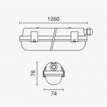 18W LED Feuchtraum/-Wannenleuchte inkl. Röhre SET 120cm einflammig IP65 Neutralweiß 18W LED Feuchtraum/-Wannenleuchte inkl. Röhre SET 120cm einflammig IP65 Neutralweiß