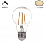 4W LED FILAMENT E27 A60 Birne Glas Warmweiß Dimmbar
