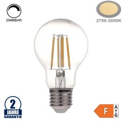 4W LED FILAMENT E27 A60 Birne Glas Warmweiß Dimmbar