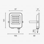 10W LED SMD Fluter weißes Gehäuse Warmweiß 10W LED SMD Fluter weißes Gehäuse Warmweiß