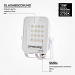10W LED SMD Fluter weißes Gehäuse Warmweiß 10W LED SMD Fluter weißes Gehäuse Warmweiß