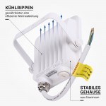 10W LED SMD Fluter weißes Gehäuse Warmweiß 10W LED SMD Fluter weißes Gehäuse Warmweiß