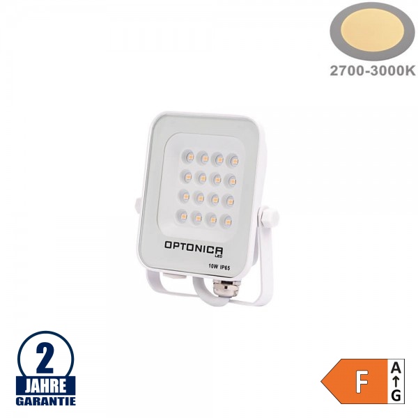 10W LED SMD Fluter weißes Gehäuse Warmweiß 10W LED SMD Fluter weißes Gehäuse Warmweiß