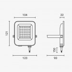 20W LED SMD Fluter weißes Gehäuse Warmweiß 20W LED SMD Fluter weißes Gehäuse Warmweiß
