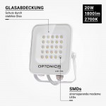 20W LED SMD Fluter weißes Gehäuse Warmweiß 20W LED SMD Fluter weißes Gehäuse Warmweiß
