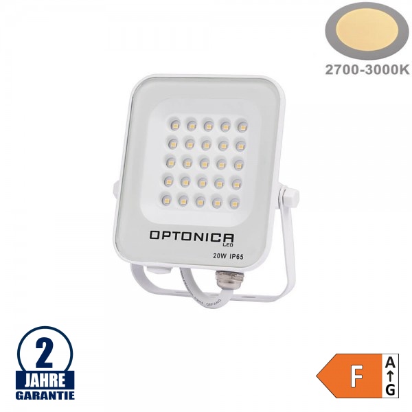 20W LED SMD Fluter weißes Gehäuse Warmweiß 20W LED SMD Fluter weißes Gehäuse Warmweiß