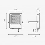 30W LED SMD Fluter weißes Gehäuse Kaltweiß 30W LED SMD Fluter weißes Gehäuse Kaltweiß