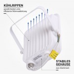 30W LED SMD Fluter weißes Gehäuse Kaltweiß 30W LED SMD Fluter weißes Gehäuse Kaltweiß