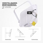 30W LED SMD Fluter weißes Gehäuse Kaltweiß 30W LED SMD Fluter weißes Gehäuse Kaltweiß