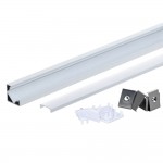 LED Profil 45° Winkel Weiß 2m SET OP LED Profil 45° Winkel Weiß 2m SET OP