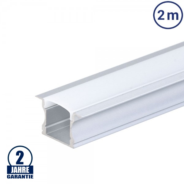 LED Profil PDS2 Einbau eloxiert 2m SET OP LED Profil PDS2 Einbau eloxiert 2m SET OP