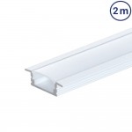 LED Profil Einbau Weiß 2m SET OP
