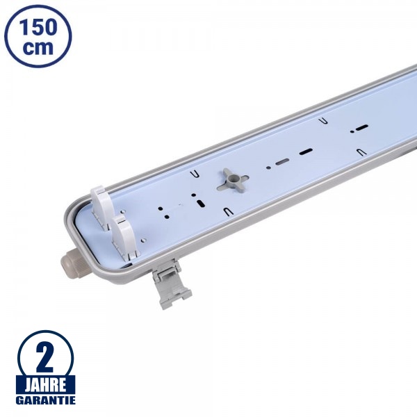 T8 LED Wannenleuchte für 150 cm 2 Röhren IP65 T8 LED Wannenleuchte für 150 cm 2 Röhren IP65