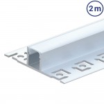 LED Fliesenprofil Mitte eloxiert 2m SET OP