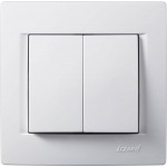 Doppelschalter KARINA weiß 250V/10A