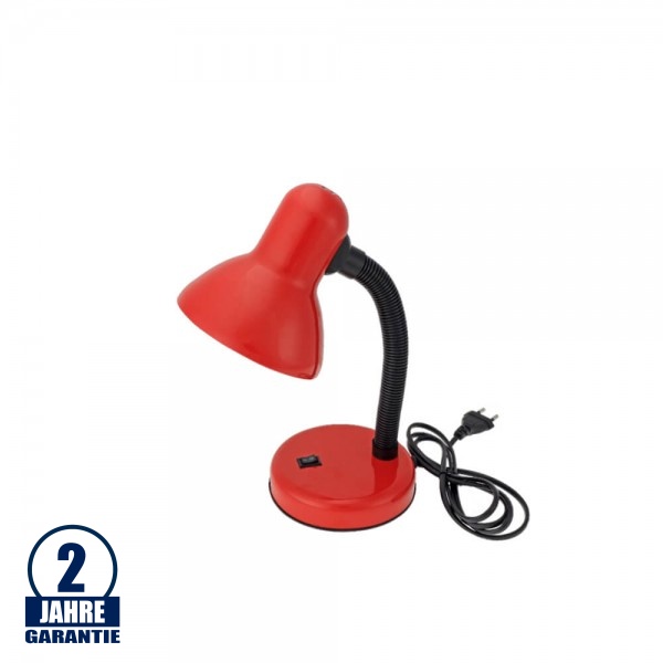 Tischleuchte Retro E27 rot