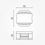 LED Smart Phasenan- und Abschnittdimmer Funk-, Taster- u. WiFi-Steuerung - 100-240 V AC max. 1,5A LED Smart Phasenan- und Abschnittdimmer Funk-, Taster- u. WiFi-Steuerung - 100-240 V AC max. 1,5A